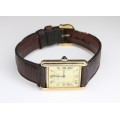 ceas Cartier " Tank Vermeil ". mecanic. cca 1976 Franta